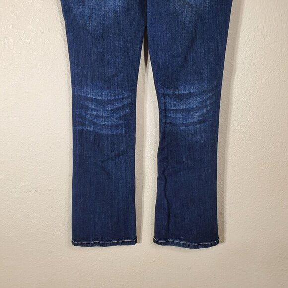 Airya Jeans Womens Size 7/8 Blue Jeans Bootcut Denim Pants Low Rise Embellished - Picture 7 of 9